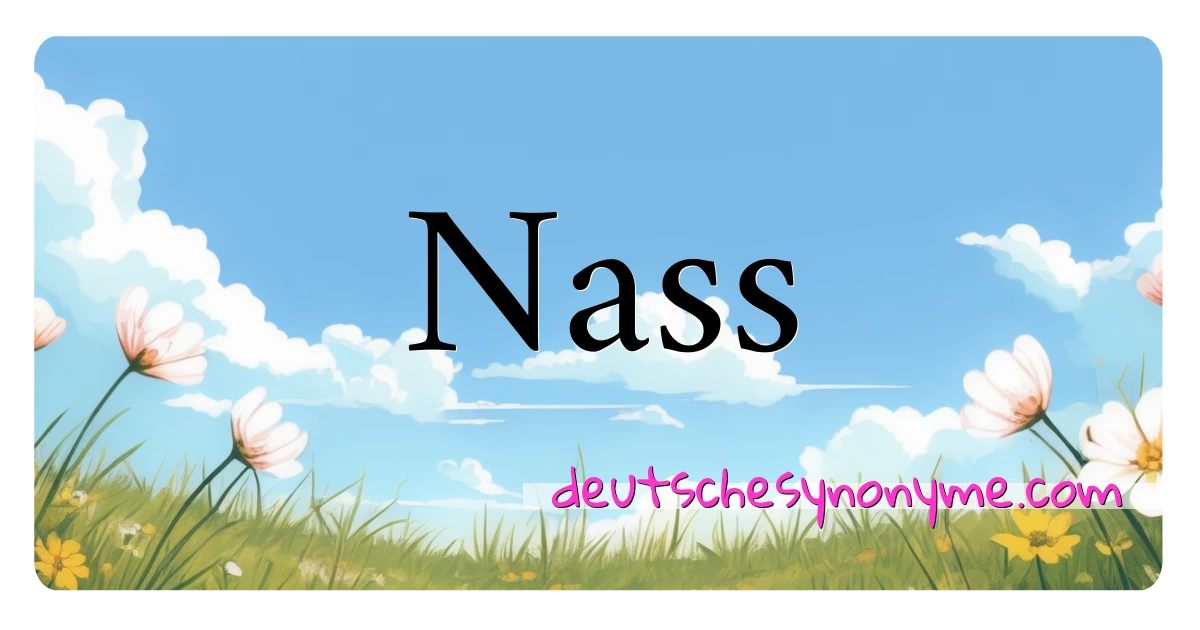 Nass Synonyme Kreuzworträtsel bedeuten Erklärung und Verwendung