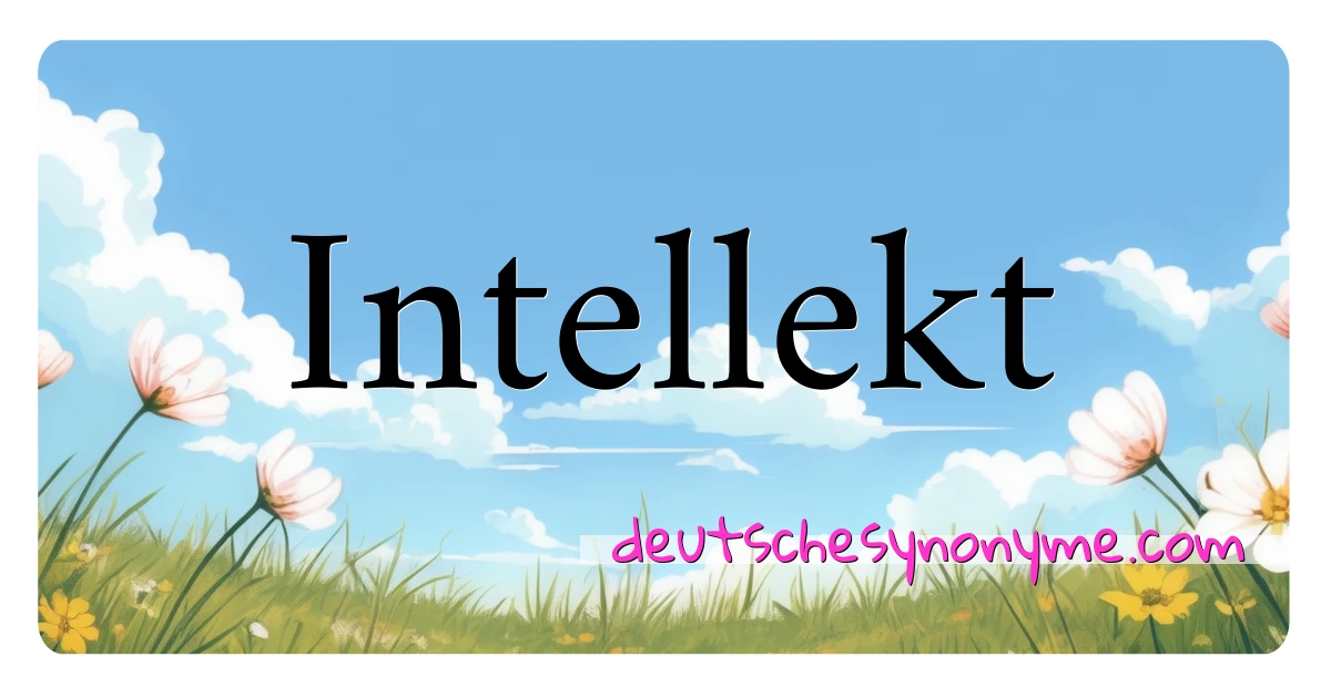 Intellekt Synonyme Kreuzworträtsel bedeuten Erklärung und Verwendung