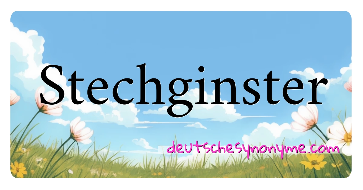 Stechginster Synonyme Kreuzworträtsel bedeuten Erklärung und Verwendung