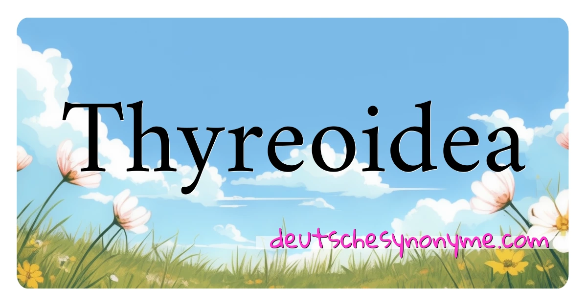 Thyreoidea Synonyme Kreuzworträtsel bedeuten Erklärung und Verwendung