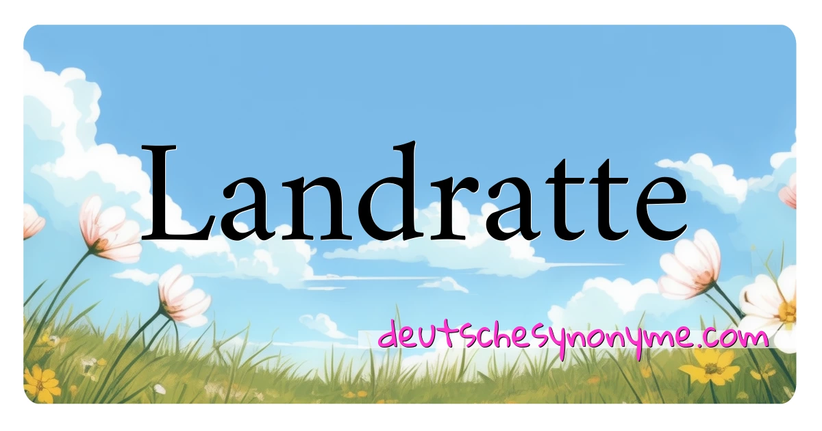 Landratte Synonyme Kreuzworträtsel bedeuten Erklärung und Verwendung