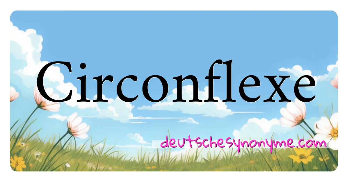 Circonflexe Synonyme Kreuzworträtsel bedeuten Erklärung und Verwendung