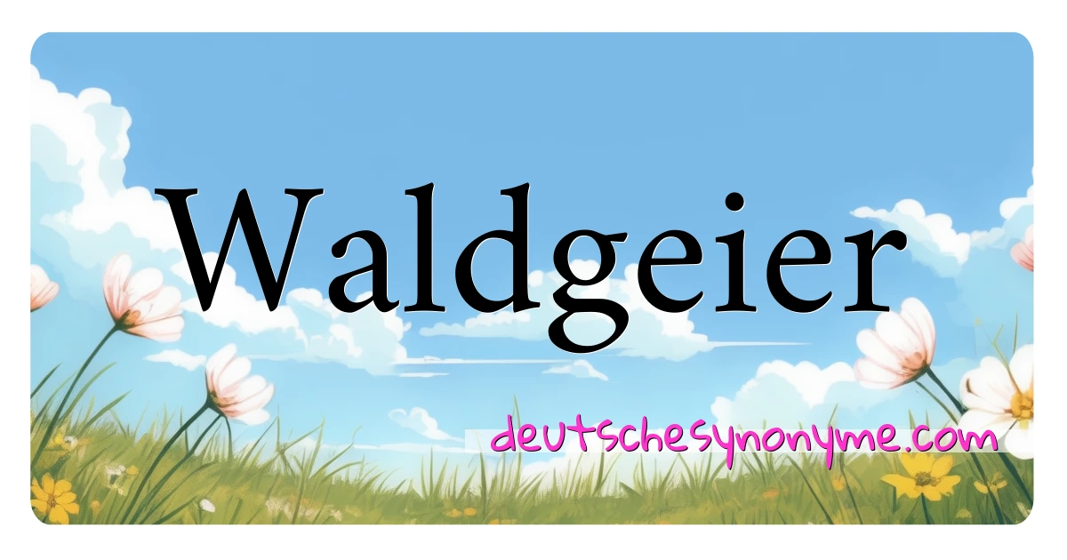 Waldgeier Synonyme Kreuzworträtsel bedeuten Erklärung und Verwendung