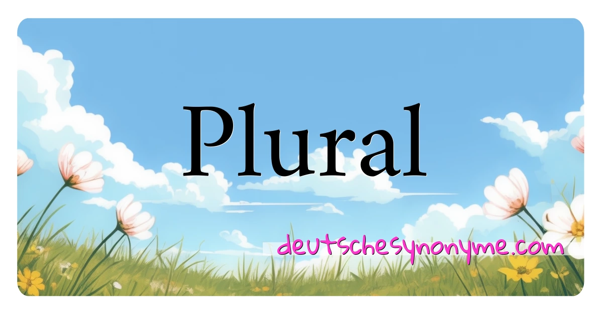 Plural Synonyme Kreuzworträtsel bedeuten Erklärung und Verwendung