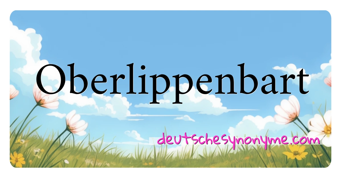 Oberlippenbart Synonyme Kreuzworträtsel bedeuten Erklärung und Verwendung