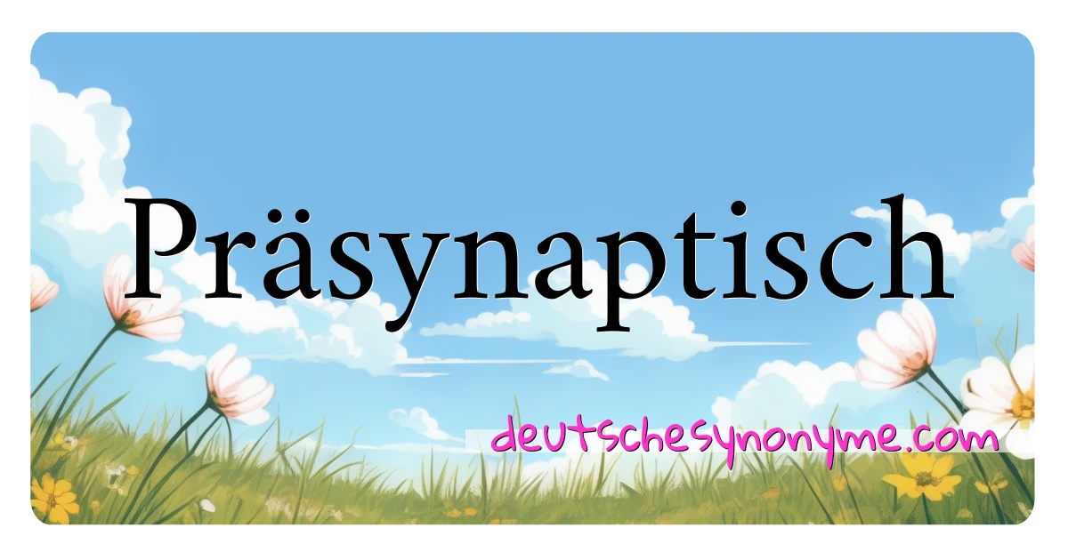 Präsynaptisch Synonyme Kreuzworträtsel bedeuten Erklärung und Verwendung