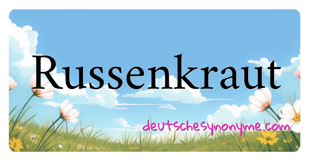 Russenkraut Synonyme Kreuzworträtsel bedeuten Erklärung und Verwendung